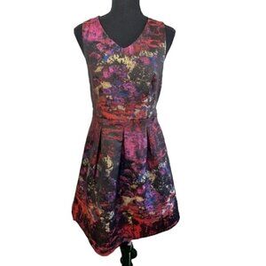 The Limited Metallic Abstract Women’s Fit and Flare Dress Size 2